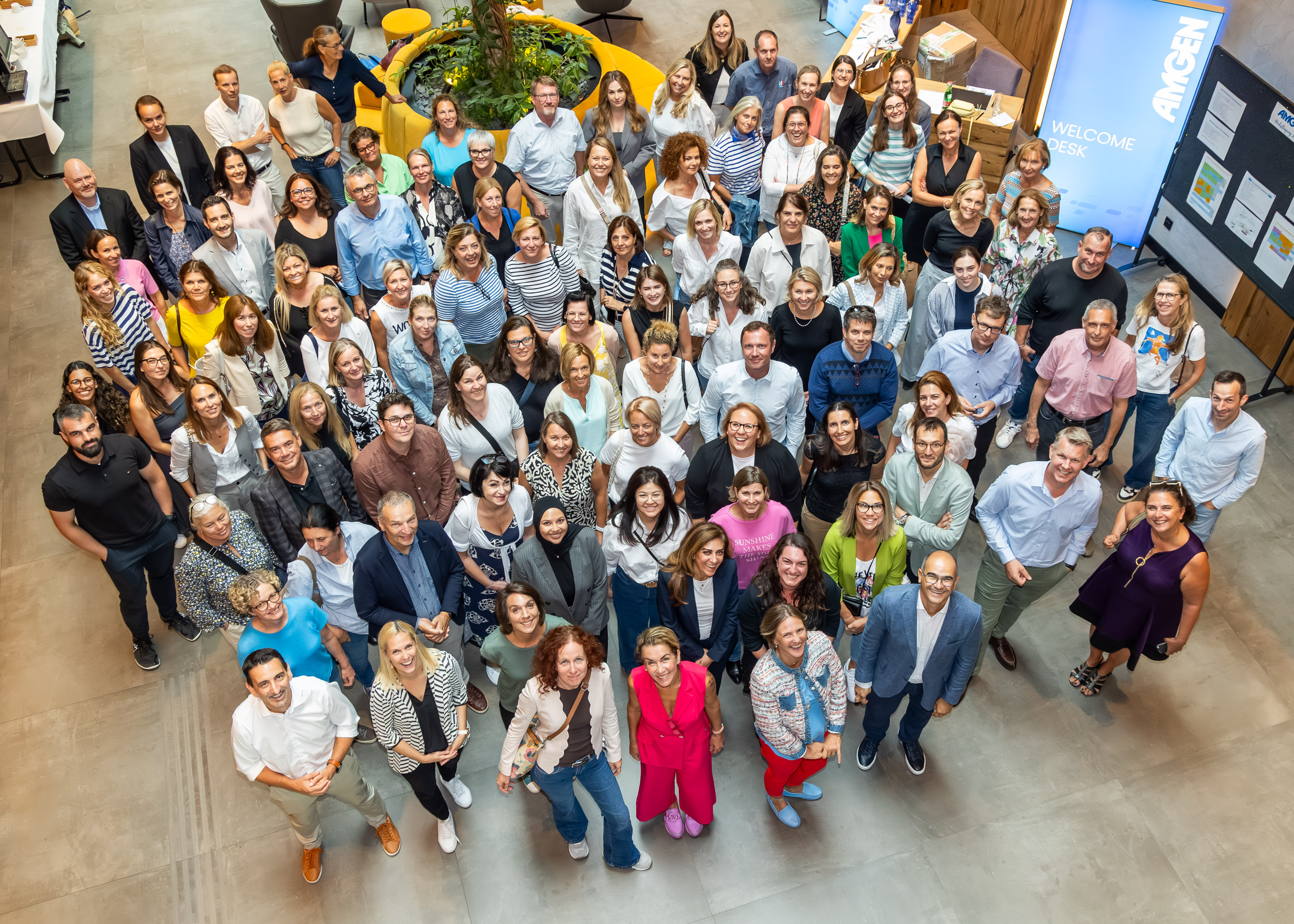 Gruppenfoto vom Amgen Österreich Team, Herbst 2024