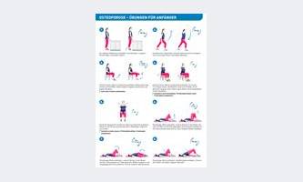 Broschürenvorschau Bewegungstipps: Übungen für Osteoporose-Patienten